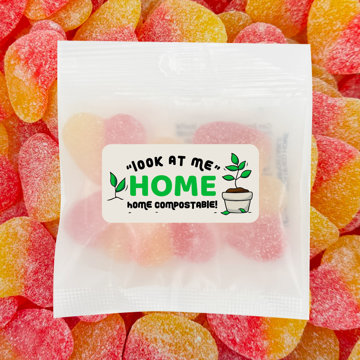 Picture of ECO Sour Peach Hearts 30g
